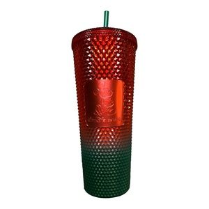 Walt Disney‎ World STARBUCKS Holiday Christmas Mickey Studded 24oz Tumbler NEW